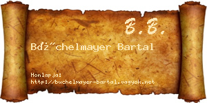 Büchelmayer Bartal névjegykártya
